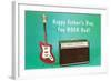 Happy Father's Day, You Rock Dad-null-Framed Art Print