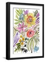 Happy Flowers II-Karen Fields-Framed Art Print