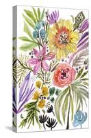 Happy Flowers II-Karen Fields-Stretched Canvas