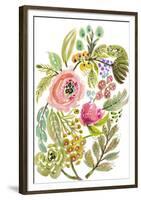 Happy Flowers V-Karen Fields-Framed Art Print