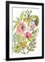 Happy Flowers V-Karen Fields-Framed Art Print