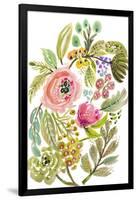 Happy Flowers V-Karen Fields-Framed Art Print