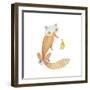 Happy Fox-Ling's Workshop-Framed Art Print