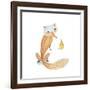 Happy Fox-Ling's Workshop-Framed Art Print