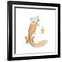 Happy Fox-Ling's Workshop-Framed Art Print