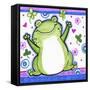 Happy Frog-Valarie Wade-Framed Stretched Canvas