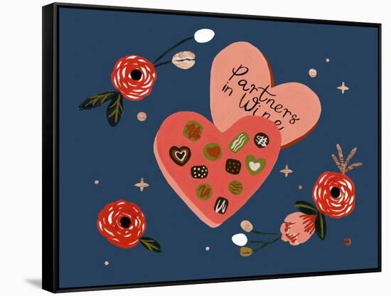Happy Galentine I-Melissa Wang-Framed Stretched Canvas