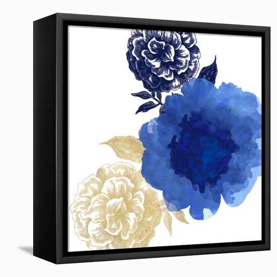 Happy Garden Blue-Bella Dos Santos-Framed Stretched Canvas