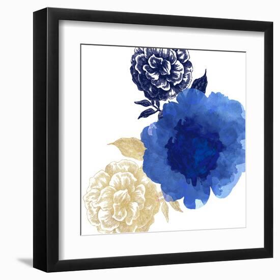 Happy Garden Blue-Bella Dos Santos-Framed Art Print