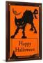 Happy Halloween, Black Cat-null-Framed Art Print