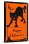 Happy Halloween, Black Cat-null-Stretched Canvas