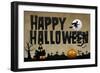 Happy Halloween Holiday Plastic Sign-null-Framed Premium Giclee Print