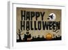 Happy Halloween Holiday Plastic Sign-null-Framed Premium Giclee Print