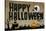 Happy Halloween Holiday Plastic Sign-null-Stretched Canvas