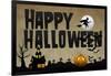 Happy Halloween Holiday Plastic Sign-null-Framed Art Print