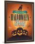 Happy Halloween Party invite-null-Framed Premium Giclee Print