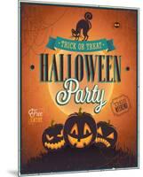 Happy Halloween Party invite-null-Mounted Premium Giclee Print