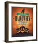 Happy Halloween Party invite-null-Framed Art Print