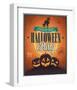 Happy Halloween Party invite-null-Framed Art Print