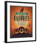 Happy Halloween Party invite-null-Framed Art Print