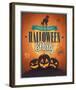 Happy Halloween Party invite-null-Framed Art Print