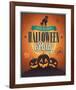 Happy Halloween Party invite-null-Framed Art Print