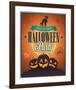 Happy Halloween Party invite-null-Framed Art Print