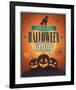 Happy Halloween Party invite-null-Framed Art Print