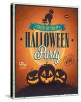 Happy Halloween Party invite-null-Stretched Canvas