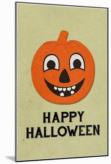 Happy Halloween Retro-null-Mounted Poster