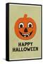 Happy Halloween Retro-null-Framed Stretched Canvas