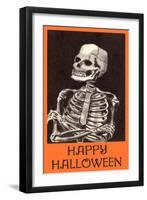 Happy Halloween, Skeleton-null-Framed Art Print