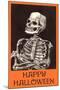 Happy Halloween, Skeleton-null-Mounted Art Print