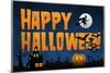 Happy Halloween Spooky Holiday-null-Mounted Art Print