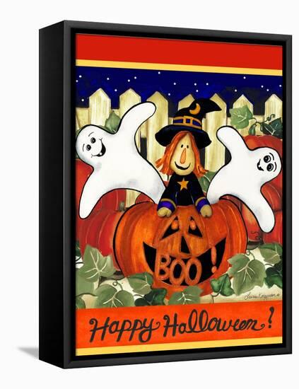 Happy Halloween-Laurie Korsgaden-Framed Stretched Canvas