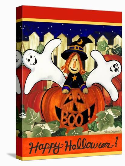 Happy Halloween-Laurie Korsgaden-Stretched Canvas