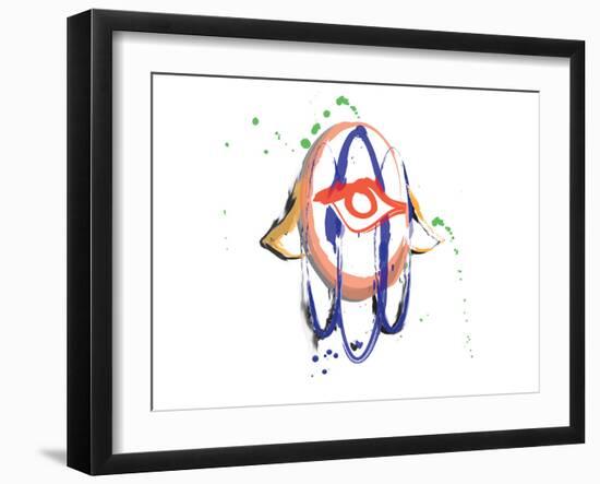 Happy Hamsa I-null-Framed Art Print