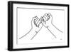 Happy Hands III-Moira Hershey-Framed Art Print