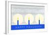 Happy Hanukkah, Candles-null-Framed Art Print