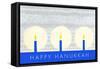 Happy Hanukkah, Candles-null-Framed Stretched Canvas