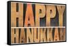 Happy Hanukkah-PixelsAway-Framed Stretched Canvas