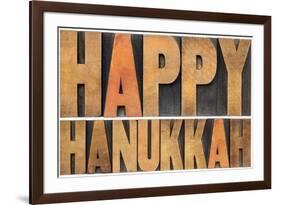 Happy Hanukkah-PixelsAway-Framed Photographic Print