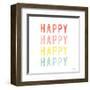 Happy Happy-Ann Kelle-Framed Art Print