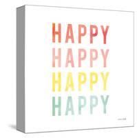 Happy Happy-Ann Kelle-Stretched Canvas