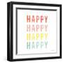 Happy Happy-Ann Kelle-Framed Art Print