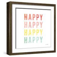 Happy Happy-Ann Kelle-Framed Art Print