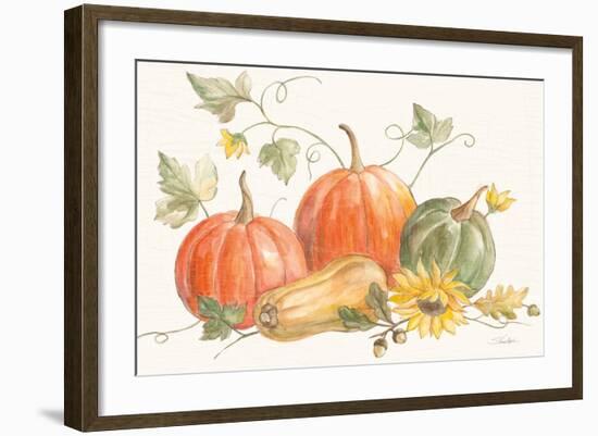 Happy Harvest Pumpkins-Silvia Vassileva-Framed Art Print