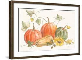 Happy Harvest Pumpkins-Silvia Vassileva-Framed Art Print