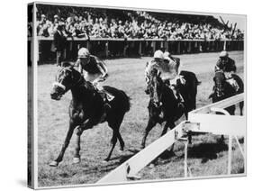 Happy Haven Wins the Pavilion Handicap Race at Brighton from Bally-Conneely and Cabouchon-null-Stretched Canvas