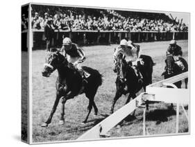 Happy Haven Wins the Pavilion Handicap Race at Brighton from Bally-Conneely and Cabouchon-null-Stretched Canvas